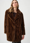 Joseph Ribkoff Oversized Faux Fur Coat, Brown