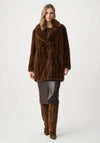Joseph Ribkoff Oversized Faux Fur Coat, Brown