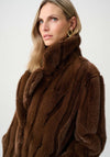 Joseph Ribkoff Oversized Faux Fur Coat, Brown