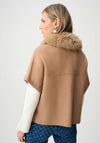 Joseph Ribkoff Sweater Knit with Detachable Collar Coat, Beige