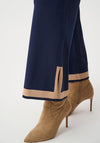 Joseph Ribkoff Colour Block Culotte Trousers, Navy and Beige