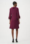 Joseph Ribkoff Frayed Sleeve Midi Dress, Purple
