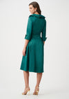 Joseph Ribkoff Lapel Collar Midi Dress, Green