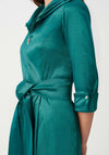 Joseph Ribkoff Lapel Collar Midi Dress, Green