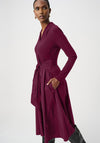Joseph Ribkoff Waist Detail Midi Dress, Purple