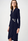 Joseph Ribkoff Silky Knit Sheath Wrap Dress, Black