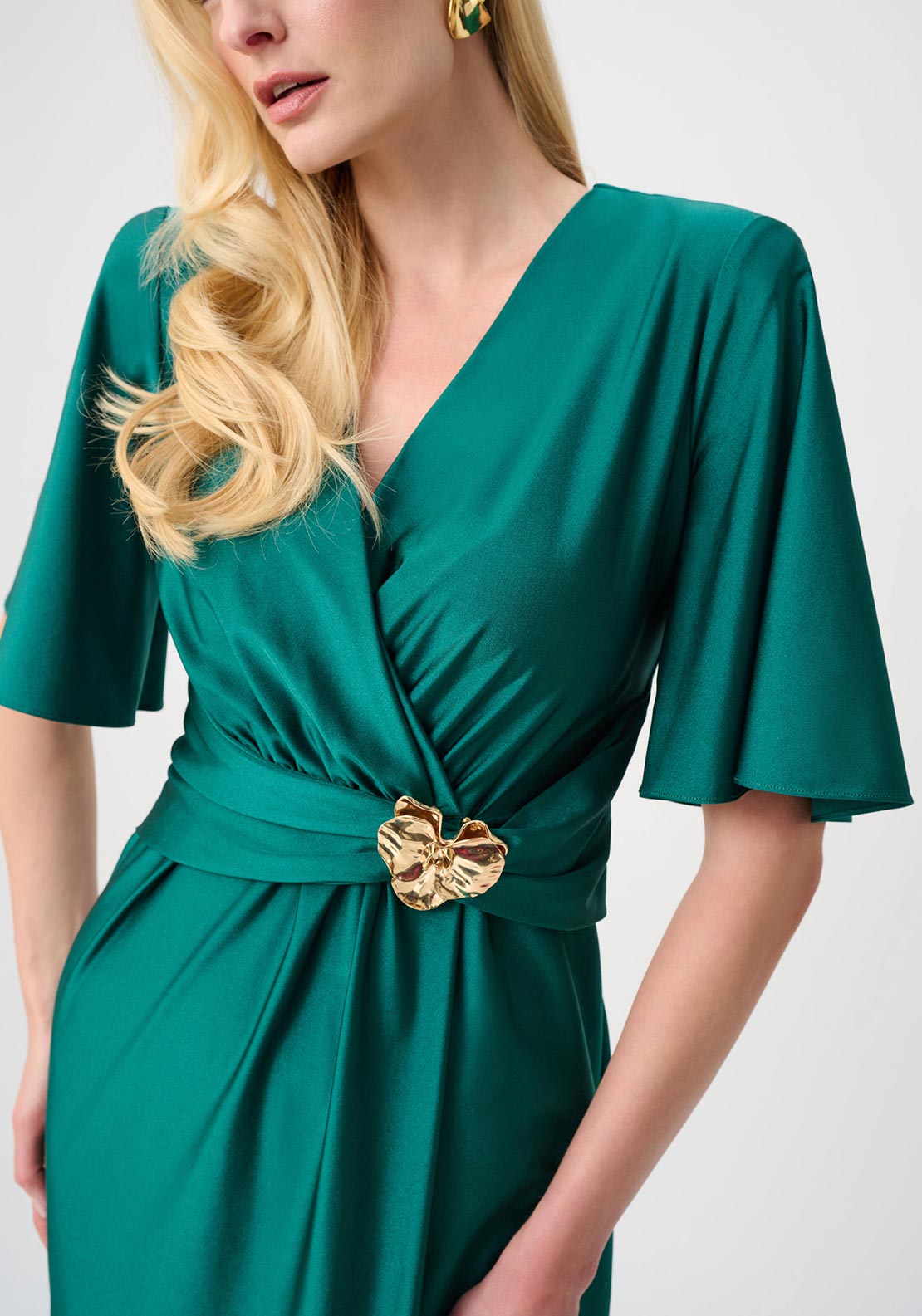 joseph ribkoff green dress A-line Dark Green Cheap Beach Summer Bridesmaid Dresses WG843 – SposaBridal main image 0