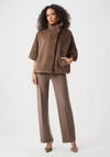 Joseph Ribkoff Faux Fur Cape-Style Jacket, Brown
