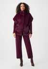 Joseph Ribkoff Faux Fur Boxy Vest, Purple