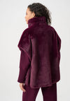 Joseph Ribkoff Faux Fur Boxy Vest, Purple