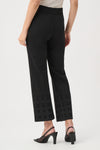 Joseph Ribkoff Flared Pull-On with Rhinestone Detail Trousers, Black