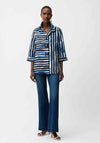 Joseph Ribkoff Jacquard Stripe Print Jacket, Black Multi