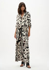 Joseph Ribkoff Abstract Print Cropped Shirt, Cream Multi