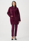 Joseph Ribkoff Mock Neck Jacket, Purple