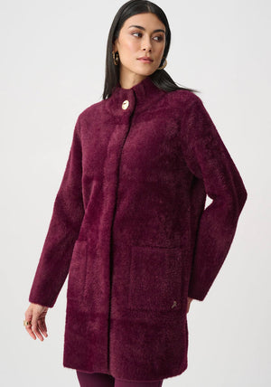 Joseph Ribkoff Mock Neck Jacket, Purple