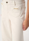 Joseph Ribkoff Denim Palazzo Jeans, Cream