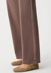 Joseph Ribkoff Classic Wide Leg Jeans, Mink Brown