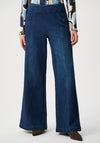 Joseph Ribkoff Featherwave Palazzo High Waisted Jeans, Dark Denim Blue
