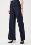 Joseph Ribkoff High-Rise Wide Leg Jeans, Dark Denim Blue