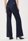 Joseph Ribkoff High-Rise Wide Leg Jeans, Dark Denim Blue