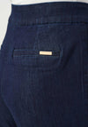 Joseph Ribkoff High-Rise Wide Leg Jeans, Dark Denim Blue