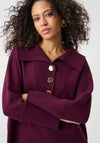 Joseph Ribkoff Shawl-Neck Sweater, Purple