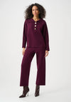Joseph Ribkoff Shawl-Neck Sweater, Purple