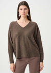 Joseph Ribkoff Cashmere with Rhinestones Sweater, Brown