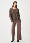 Joseph Ribkoff Cashmere with Rhinestones Sweater, Brown
