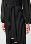 Joseph Ribkoff Chiffon Wide Leg Wrap Jumpsuit, Black