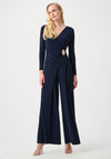 Joseph Ribkoff Silky Knit Wide Leg Jumpsuit, Navy