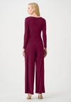 Joseph Ribkoff Silky Knit Wide Leg Jumpsuit, Berry Pink