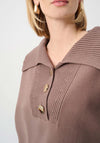 Joseph Ribkoff Shawl-Neck Sweater, Brown