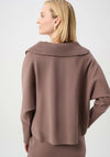 Joseph Ribkoff Shawl-Neck Sweater, Brown
