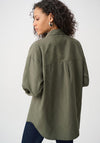 Joseph Ribkoff Rhinestone Detail Blouse, Khaki Green