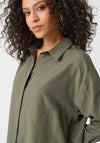 Joseph Ribkoff Rhinestone Detail Blouse, Khaki Green