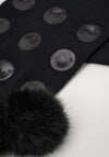 Joseph Ribkoff Knitted with Sequins Scarf, Black