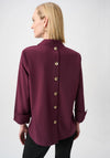 Joseph Ribkoff Button Detail Blouse, Purple