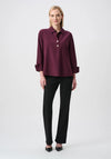 Joseph Ribkoff Button Detail Blouse, Purple