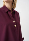 Joseph Ribkoff Button Detail Blouse, Purple