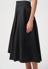 Joseph Ribkoff Pleated A-Line Skirt, Black