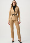 Joseph Ribkoff Scuba Suede Slim Fit Trousers, Beige