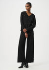 Joseph Ribkoff Asymmetric with Metal Stud Detail Sweater, Black