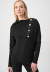 Joseph Ribkoff Jacquard Boxy Top, Black