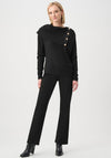 Joseph Ribkoff Jacquard Boxy Top, Black