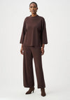 Joseph Ribkoff Edit 57 Mock Neckline Top, Brown