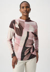 Joseph Ribkoff Geometric Print Sweater, Pink