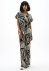 Joseph Ribkoff Abstract Print Boxy Top, Black and White