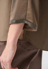 Joseph Ribkoff Boat-Neck Tunic Top, Beige