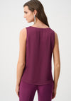 Joseph Ribkoff Sleeveless V-Neck Top, Berry Pink